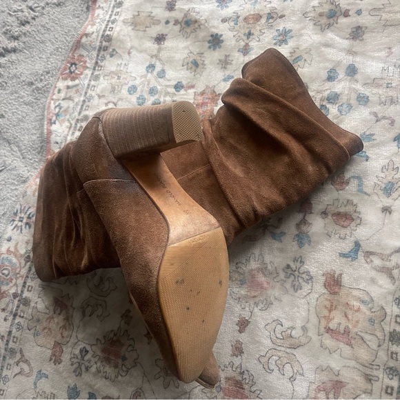 Manolo Blahnik Brown Suede Heeled Boots - Picture 5 of 12
